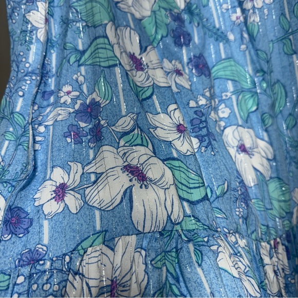 Ruby Road Rd Botanical Garden Blue Purple Floral Skirt 
Size 2X NWT - Picture 3 of 6